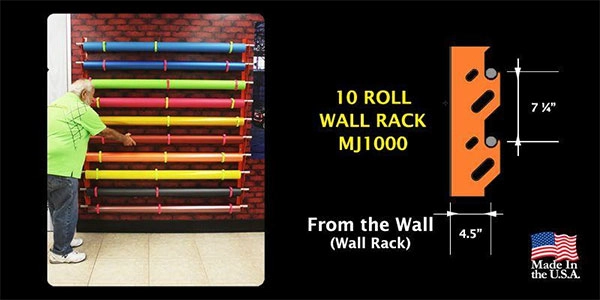 Mondo Jumbo Wall Rack Holds 10 Rolls